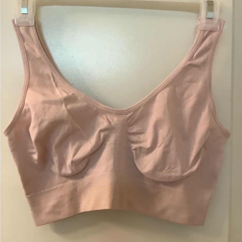 Zone Pro Cream Wireless Bra with Wide Straps